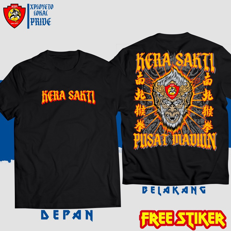 KAOS IKSPI KERA SAKTI KEPALA KERA / KAOS IKSPI GAMBAR KEPALA KERA / KAOS KERA SAKTI