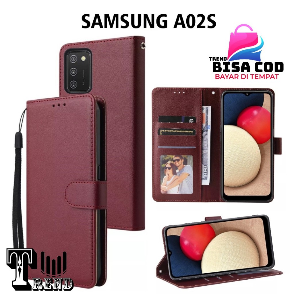 FLIP COVER SAMSUNG A02S LEATHER CASE FLIP SAMSUNG A02S