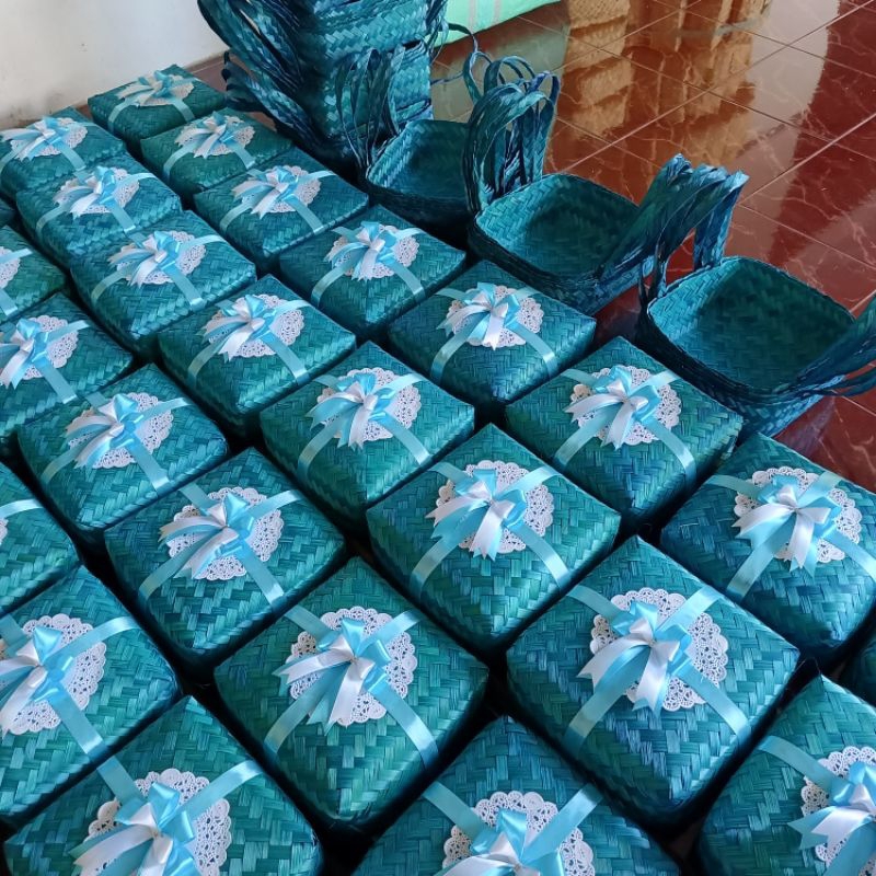 

besekjinjing warna sepasang 22*22 free pita