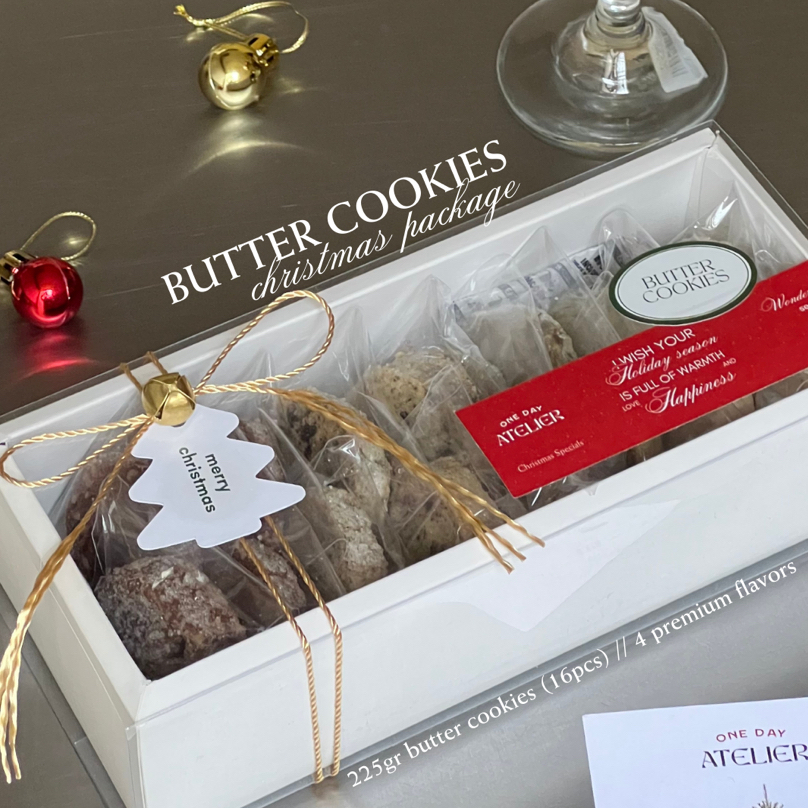 

One Day Atelier Butter Cookies Christmas Hampers / Cookies Hampers Natal / Hampers Natal Kue Kering / Hampers Natal