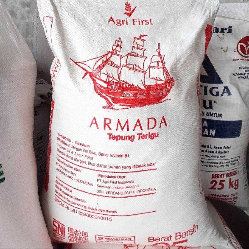 

Tepung Terigu Armada Merah Goni 25kg [ INSTANT ONLY]
