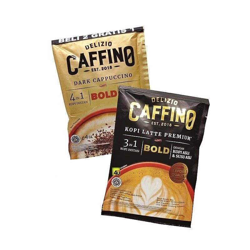 

Caffino Bold Dark Capuccino Renceng 10/15 sachet 25gr