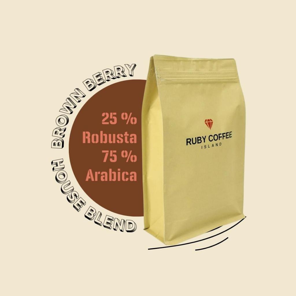 

Brown Berry (House Blend) 25% Robusta 75% Arabica 1kg