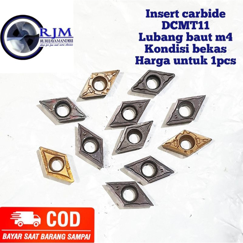 pahat bubut betel bubut Insert carbide DCMT11 Lubang baut m4 Kondisi bekas bukan cermet, cocok untuk