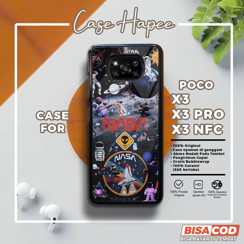 Case Poco X3 X3 Pro X3 Nfc Casing Poco X3 X3 Pro X3 Nfc [NASA] Casehapee Case Glossy Case Aesthetic 