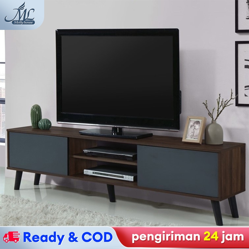 Meja TV kayu Jumbo 180CM Meja TV Minimalis Bufet Tv Modern Kabinet Tv Murah Cabinet TV Serbaguna