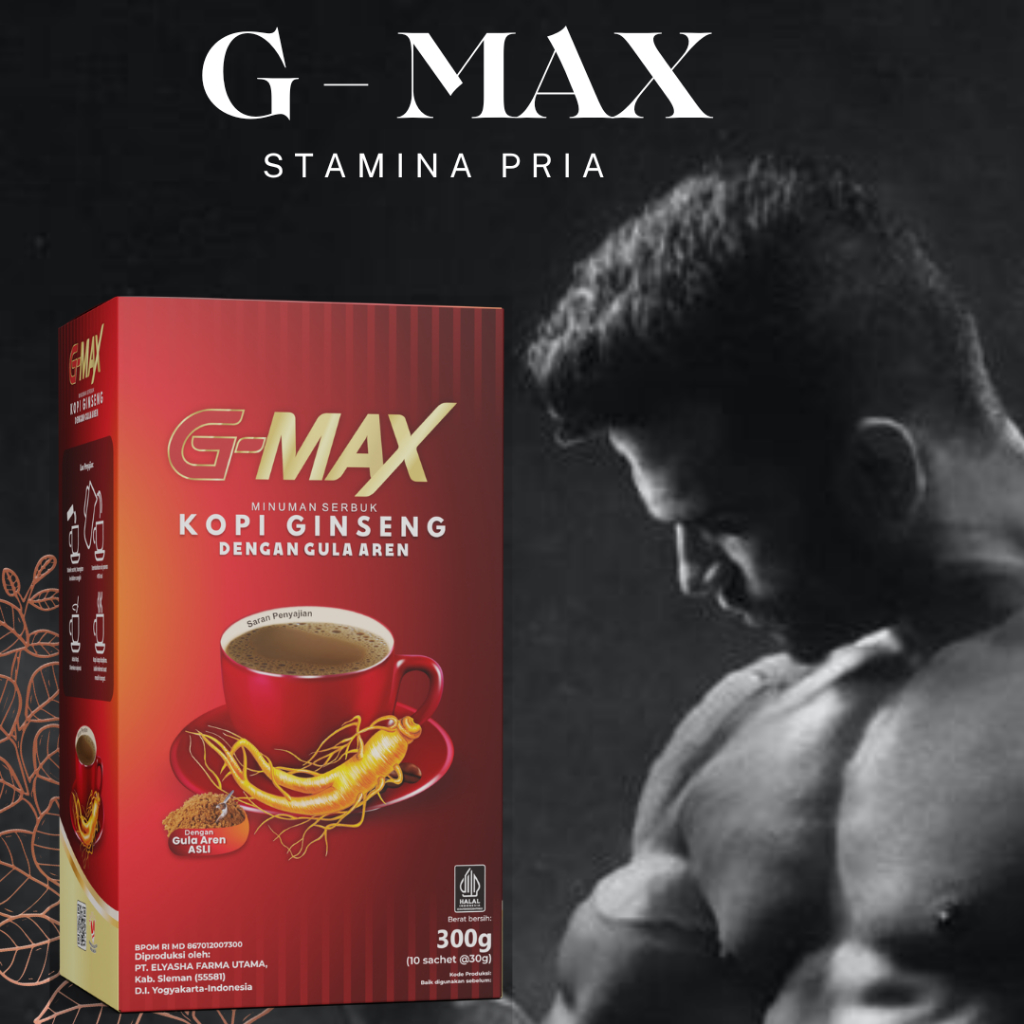 

G-MAX Kopi Gingseng Kopi Penambah Stamina Pria Dewasa Origanal BPOM