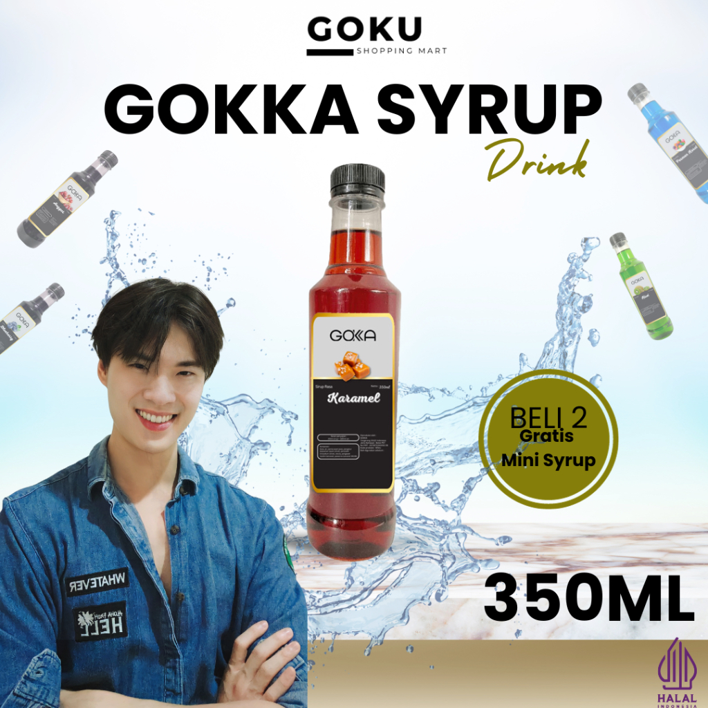 

Minuman Sirup 350ml Gokka Syrup Rasa Karamel / Caramel