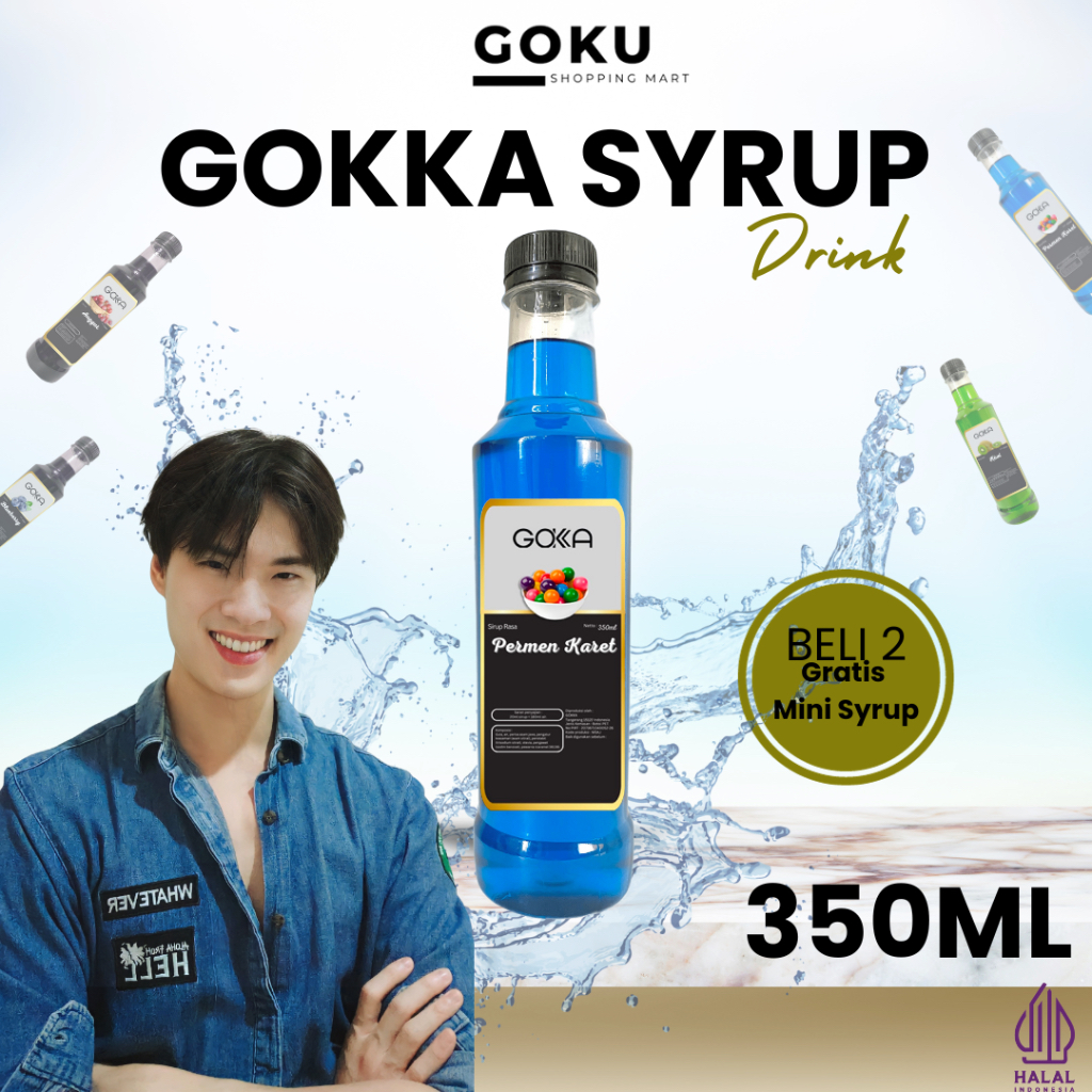 

Minuman Syrup 350ml Permen Karet Rasa Sirup