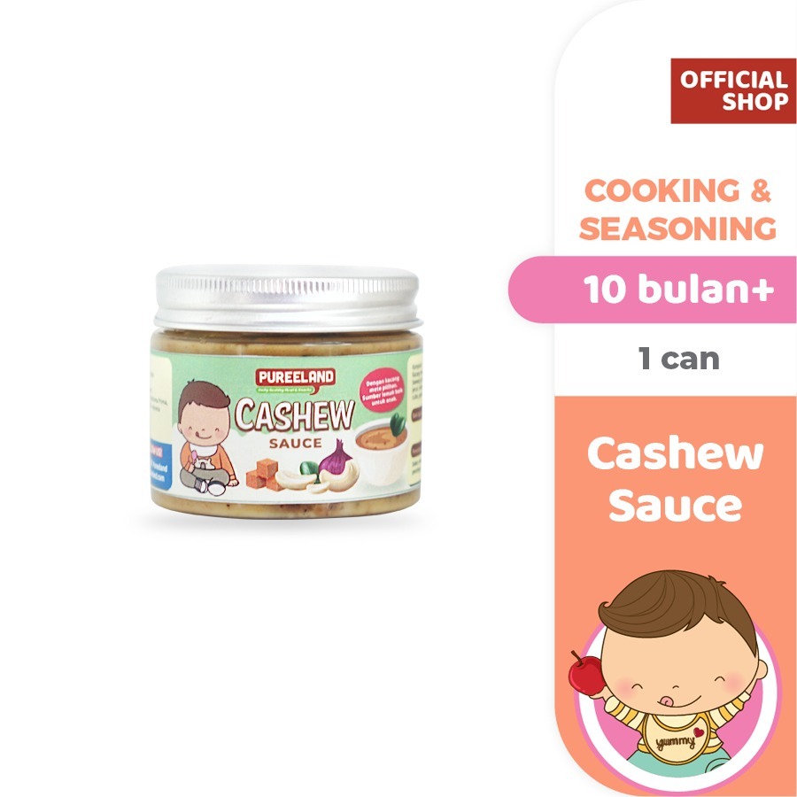 Pureeland  Cashew Sauce / Saus Krim Kacang Mete / Bumbu Mpasi / Bahan MPASI / Makanan Bayi