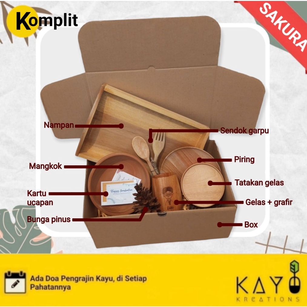 

MALL Hampers Kado Ulang Tahun Untuk Guru Lebaran Natal Wedding Tukar Kado Paket Alat Makan Kayu Unik Aesthetic kekinian Kualitas Kayu Terbaik !!!