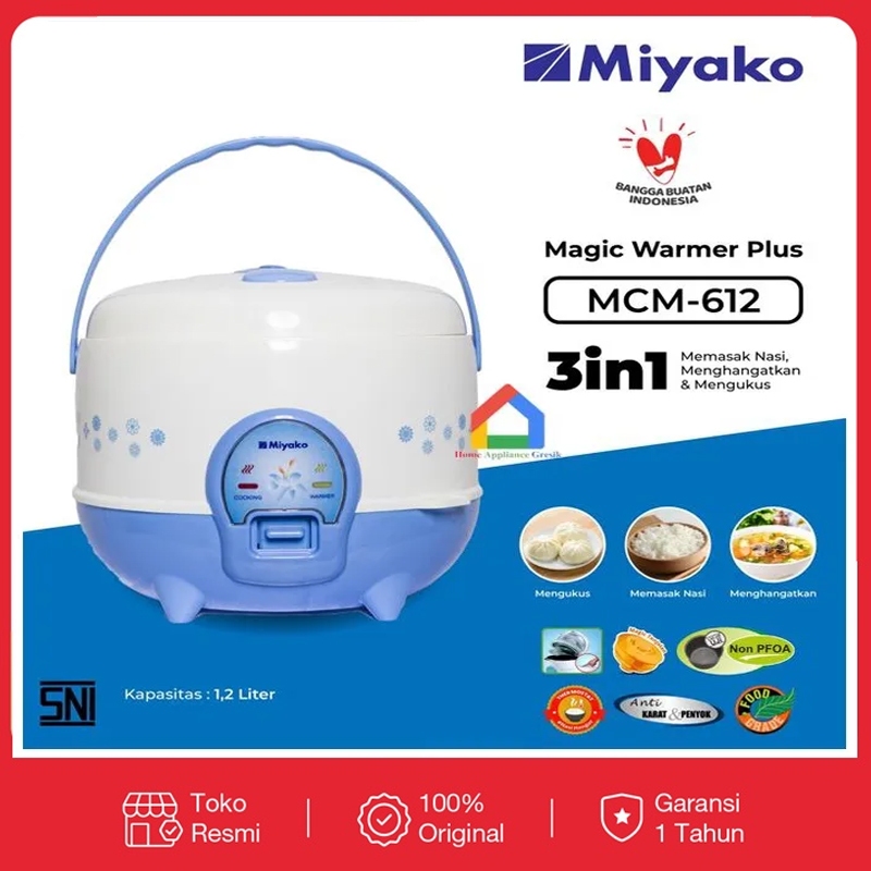 [COD] MAGIC COM MIYAKO MCM612 / MCM 612 / MCM-612 (1,2 LITER) RICE COOKER / MEJIKOM / MAGICOM / MEJI