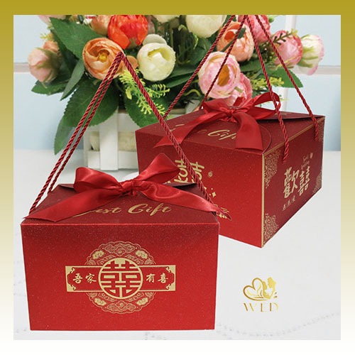 

WED Paperbag Glitter Paper bag Souvenir Wedding PitaKotak Souvenir Pernikahan Sangjit Shuang Xi Kotak Phangteh PP14