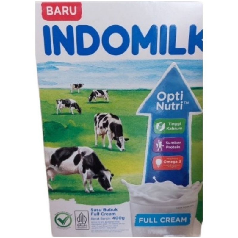 

Indomilk Full Cream Instant / Cokelat Susu Bubuk {400Gr}