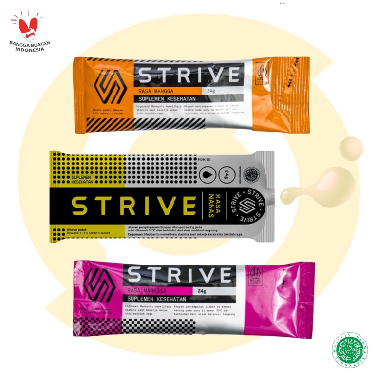 

FM90 STRIVE Energy Gel 1 Box Isi 5 Sachet Readystock (ﾉ^