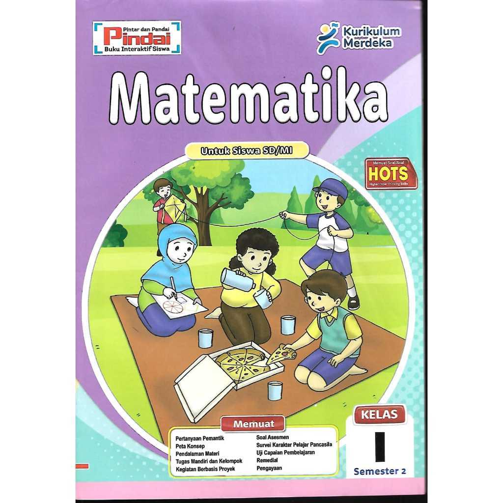 Buku LKS Matematika kurikulum Merdeka Kelas 1 SD/MI Semester 2