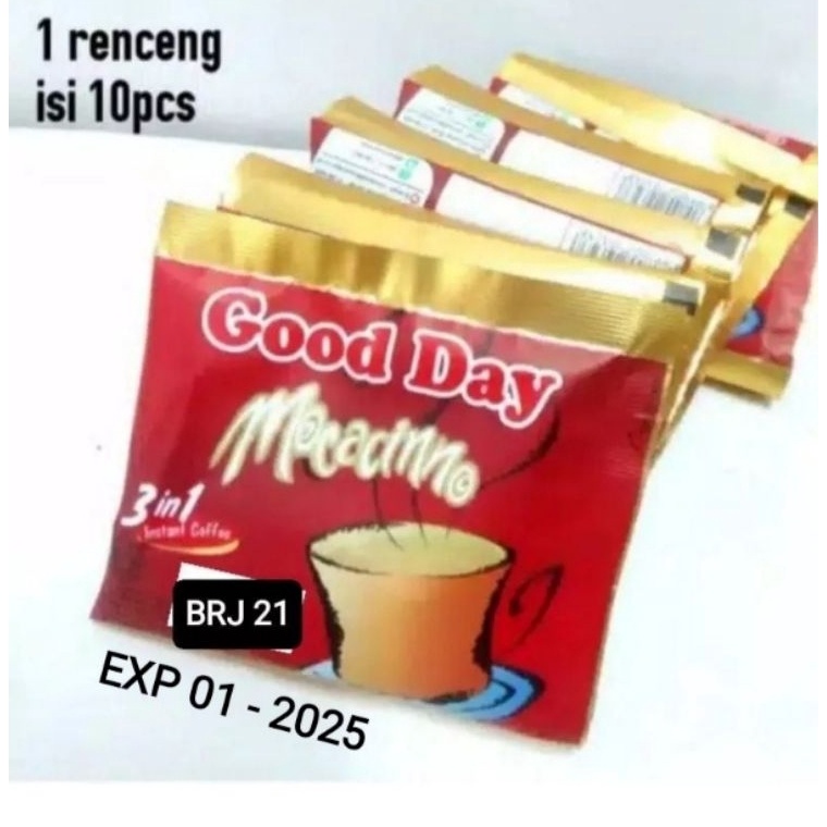 

[AB046] GOOD DAY MOCCACINO sachet 20 gram Renceng ( ISI 10 ) Ready Stock ¯̿