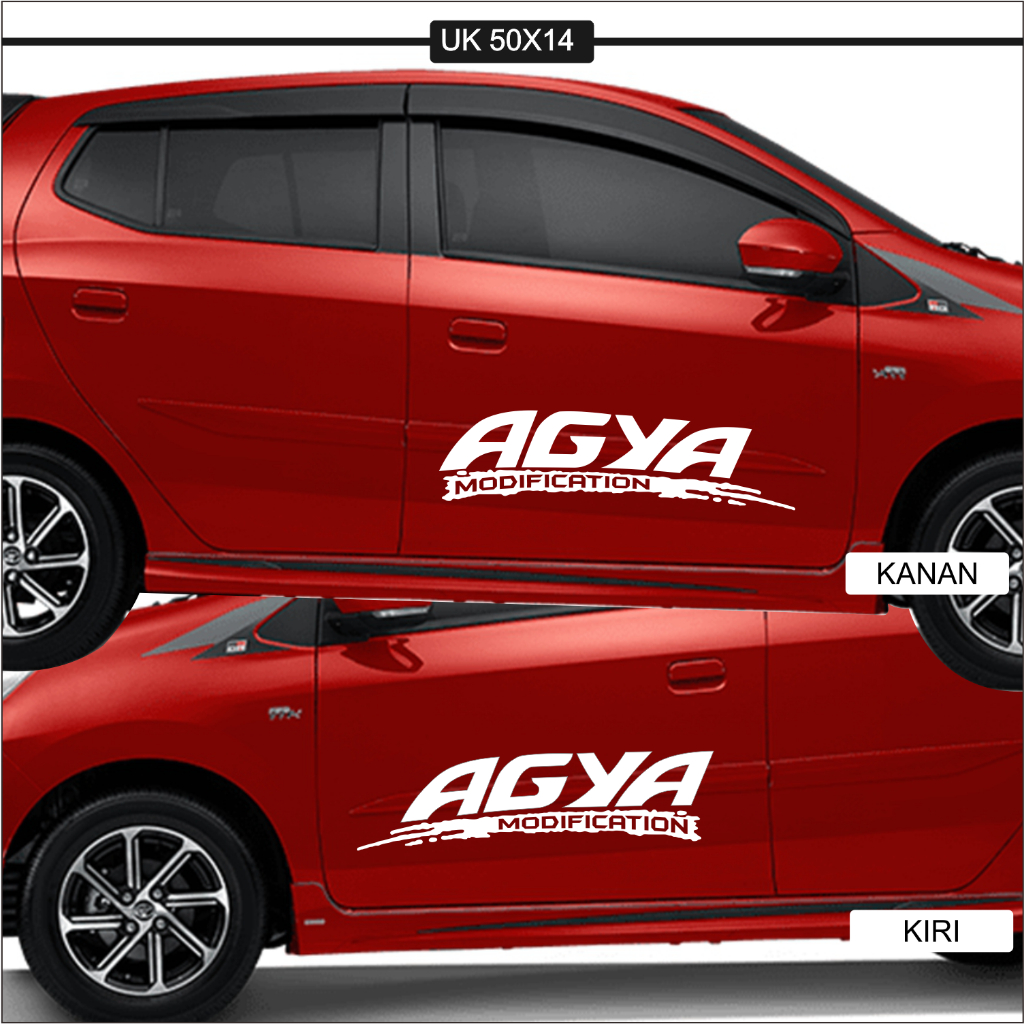 STIKER AGYA  MODIFIKASI  KACA MOBIL AGYA  MODIFIKASI