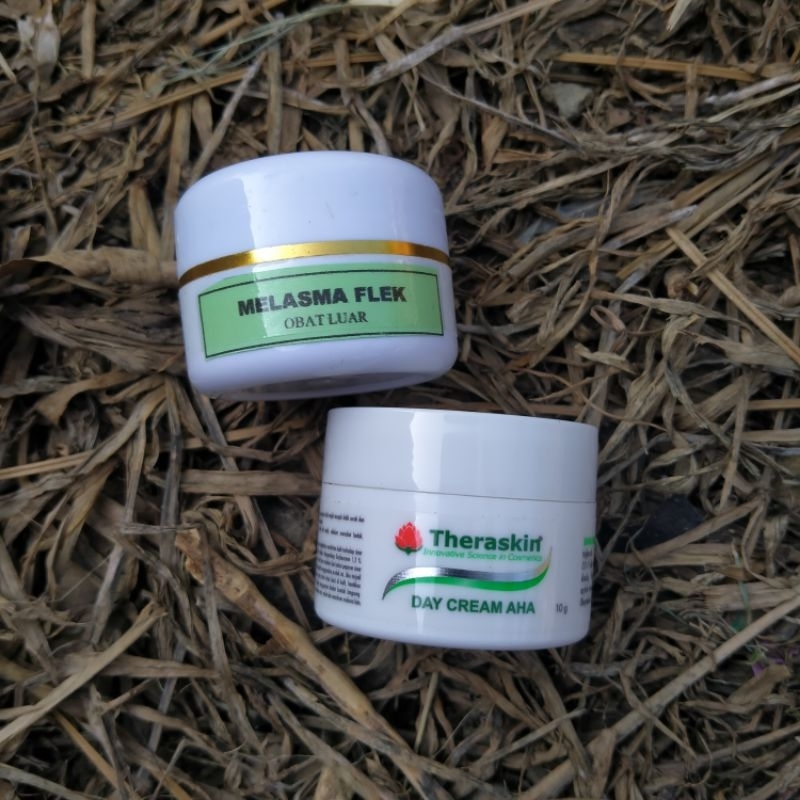 THERASKIN CREAM SIANG DAN MALAM MELASMA FLEK/ FLEK TIPIS ATAU FLEK RINGAN