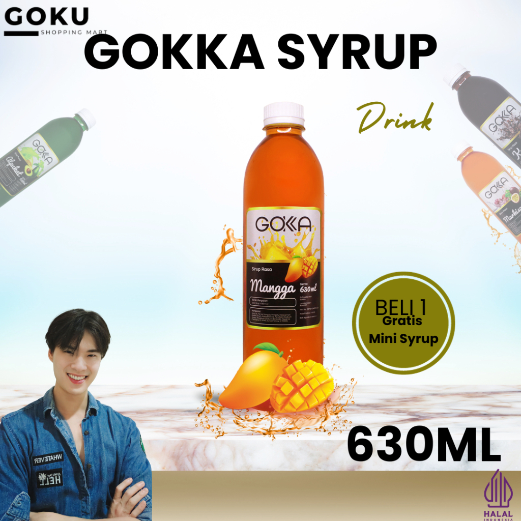 

Minuman Syrup Gokka 630ml Mangga Rasa Sirup