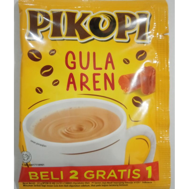 

kopi pikopi gula aren per renceng isi 15 sachet