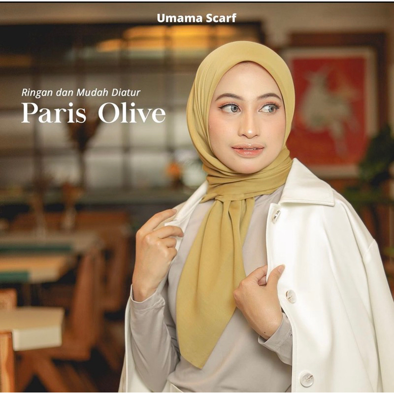 Hijab Paris Olive Polos Segi Empat Umama Scraft 110x110 umi