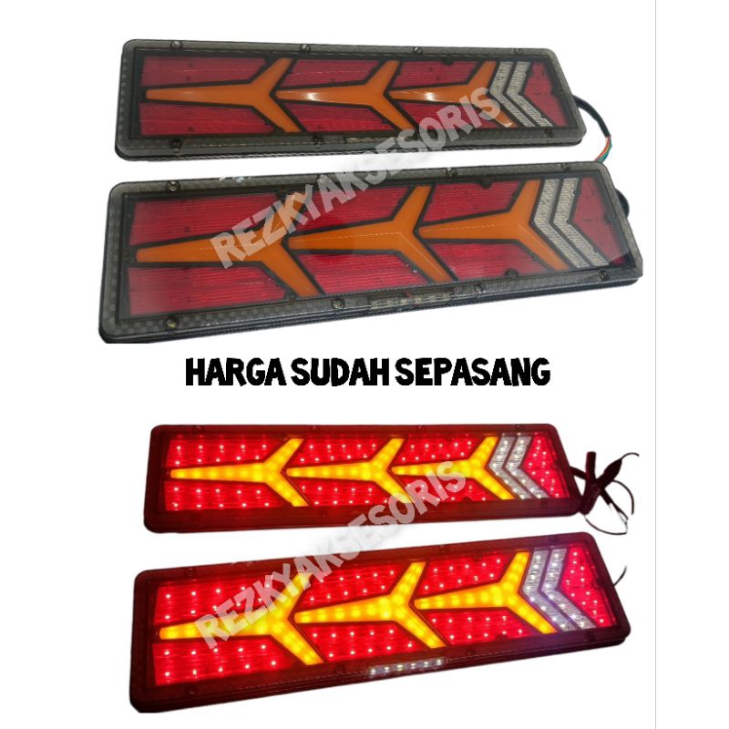 STOPLAMP TRUK VARIASI BELAKANG 46CM 12-24 VOLT 301