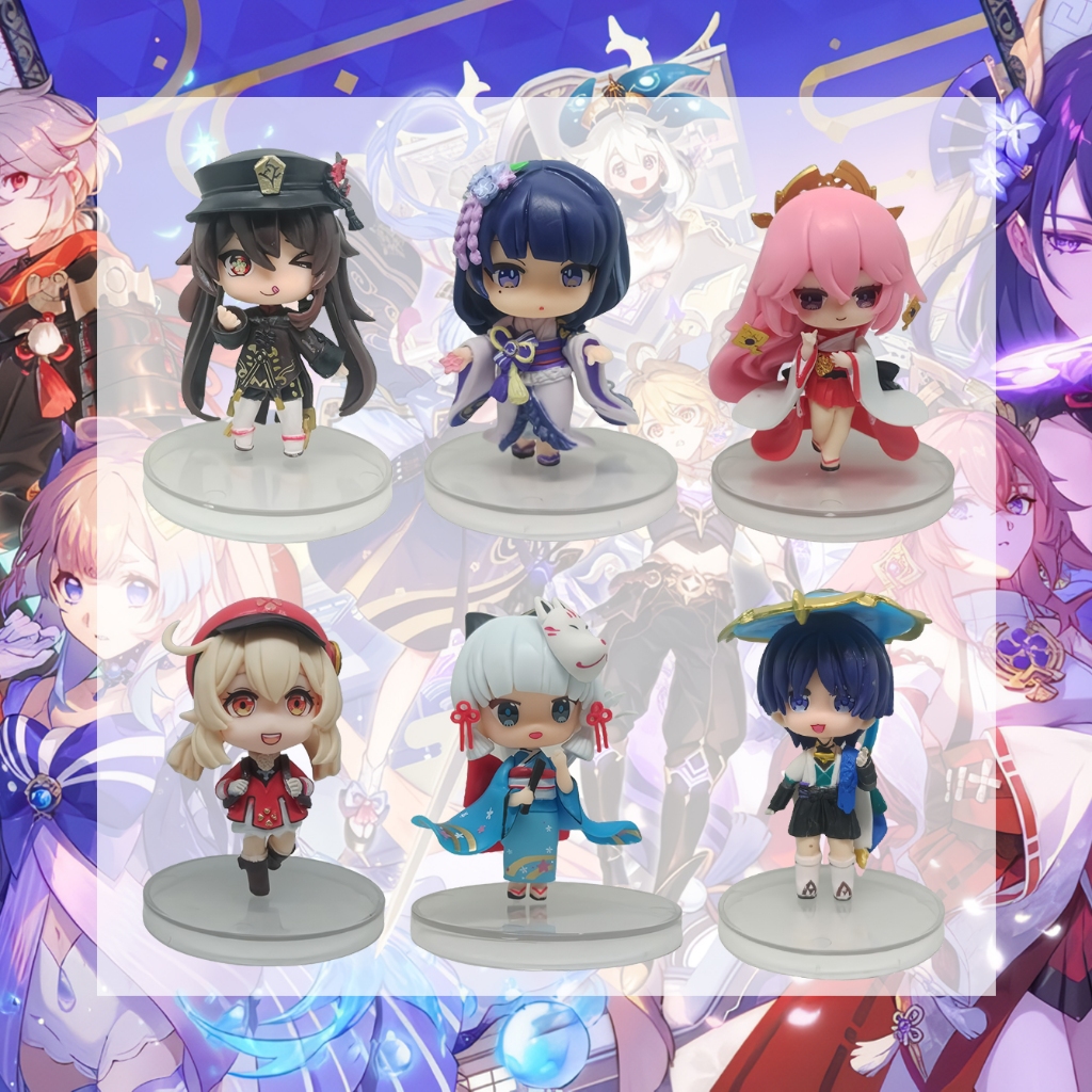 Action Figure Genshin Impact "Hu Tao, Raiden, Yae Miko, Klee, Ayaka, Wanderer" - areaanime