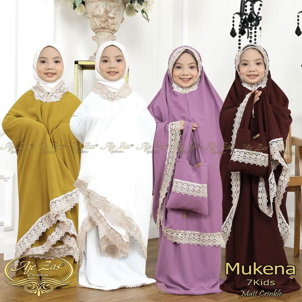 BISA COD Mukena Anak Kode-07 Bahan Kringkel Airflow Premium By Ory AjeZas Collection