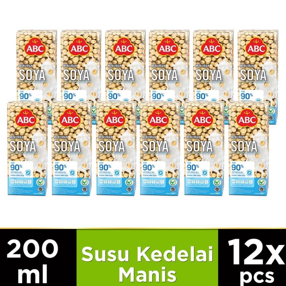 

[KODE EPGTA] ABC Minuman Sari Kedelai 200 ml - Multipack 12 pcs