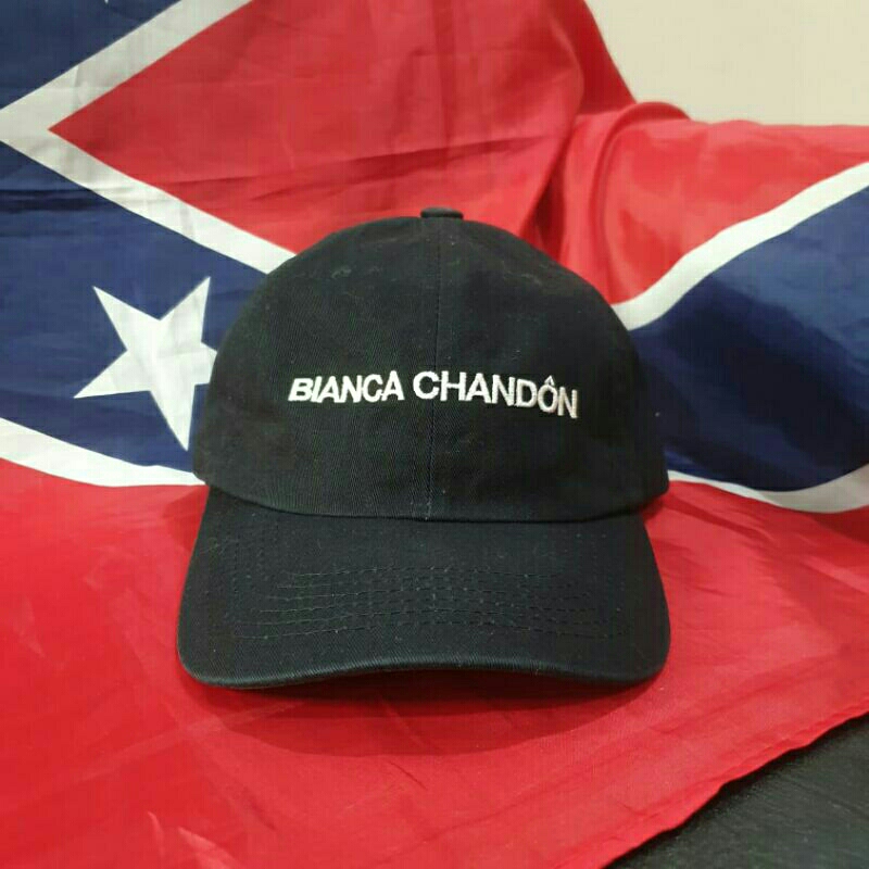 Topi Bianca Chandon bordir Hitam