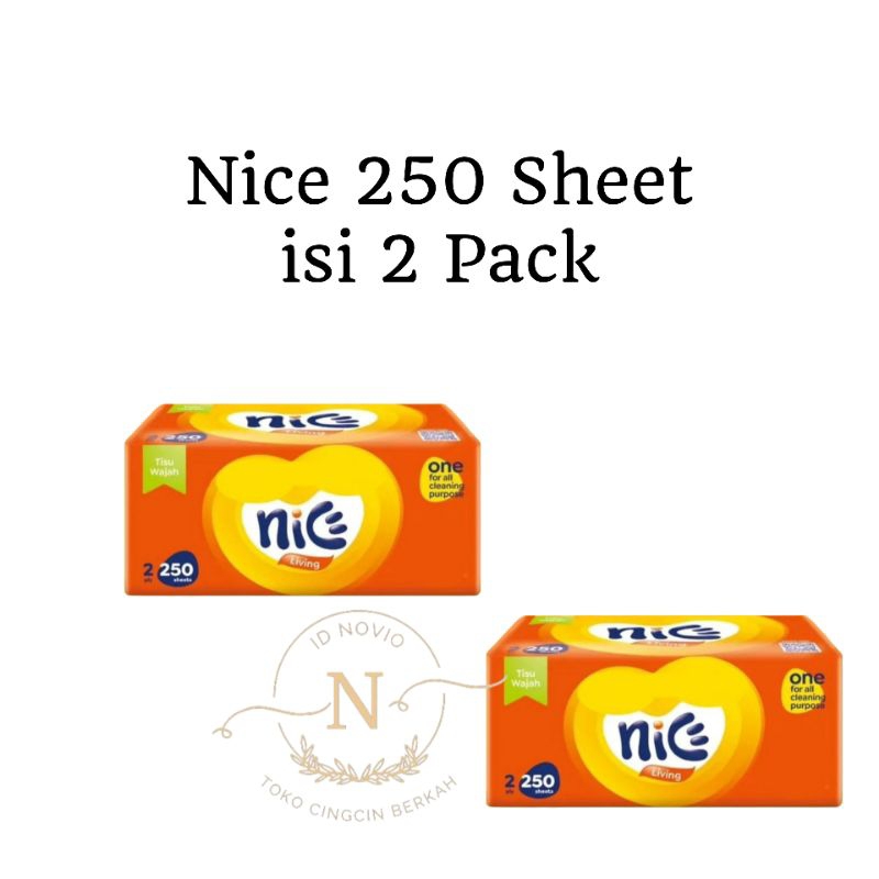 Nice Tisu 250 Sheet Isi 2 Pack