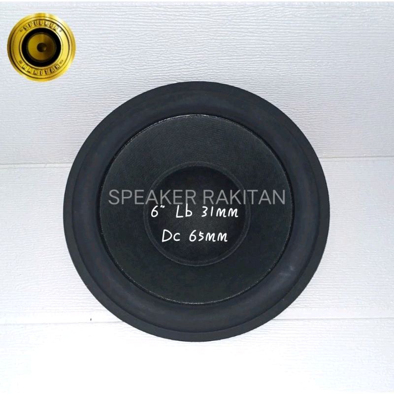 Daun Speaker Subwoofer 6 inch + Duscup .2pcs