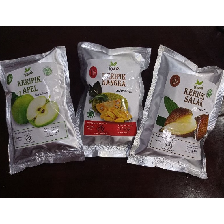 

Kode OU831 Keripik Buah (Nangka, Apel, Salak) Kena Chips