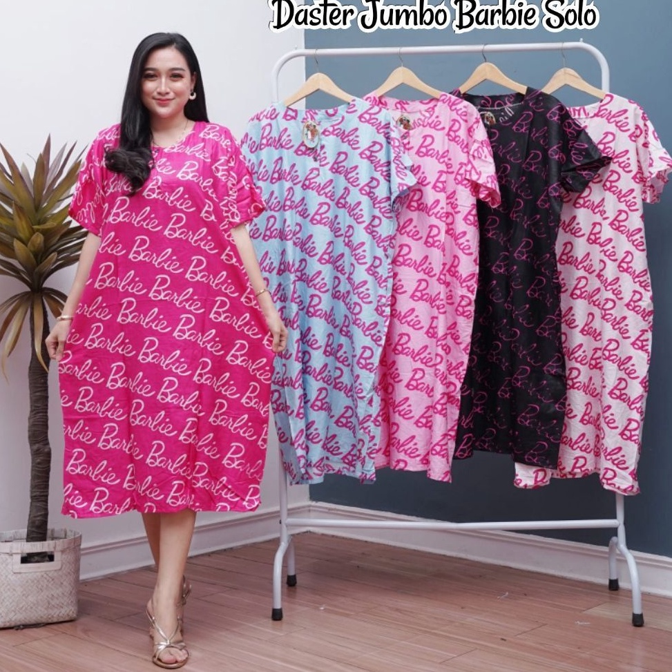 Promo Keren DASTER JUMBO BUSUI BARBIE SOLO LD 120 RAYON KANCING DEPAN 3, BAJU TIDUR  WANITA BUSUI BU