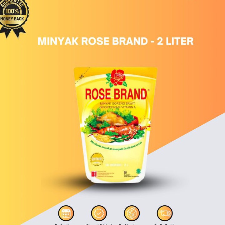 

✼Murah✫ Minyak Rose Brand 2 Liter A40