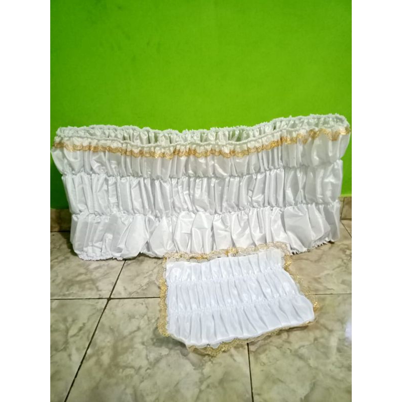 Kain Rajut /Kerut dekorasi Peti Jenazah