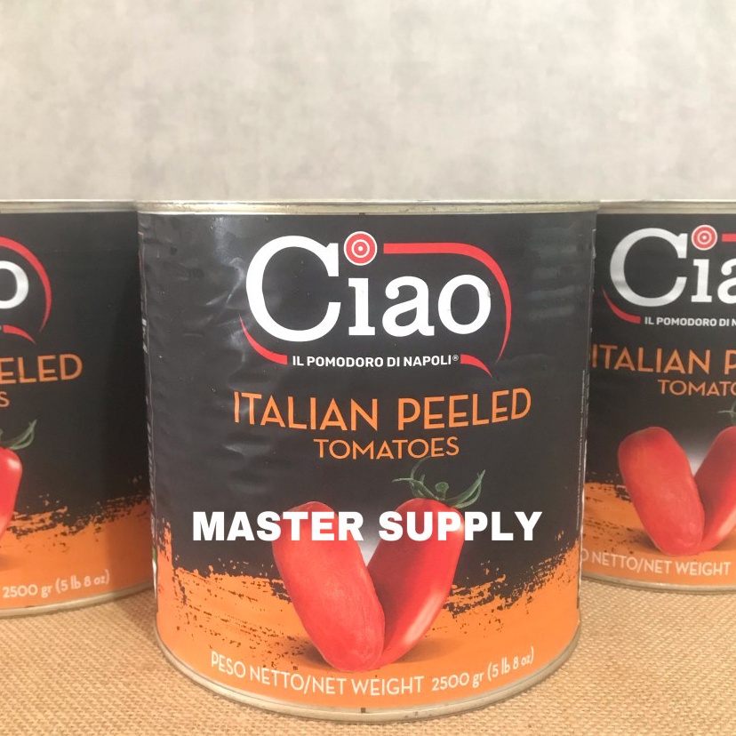 

[KODE ENLAN] CIAO ITALIAN PEELED TOMATOES 2500 GR / WHOLE PEELED TOMATO/TOMAT KUPAS