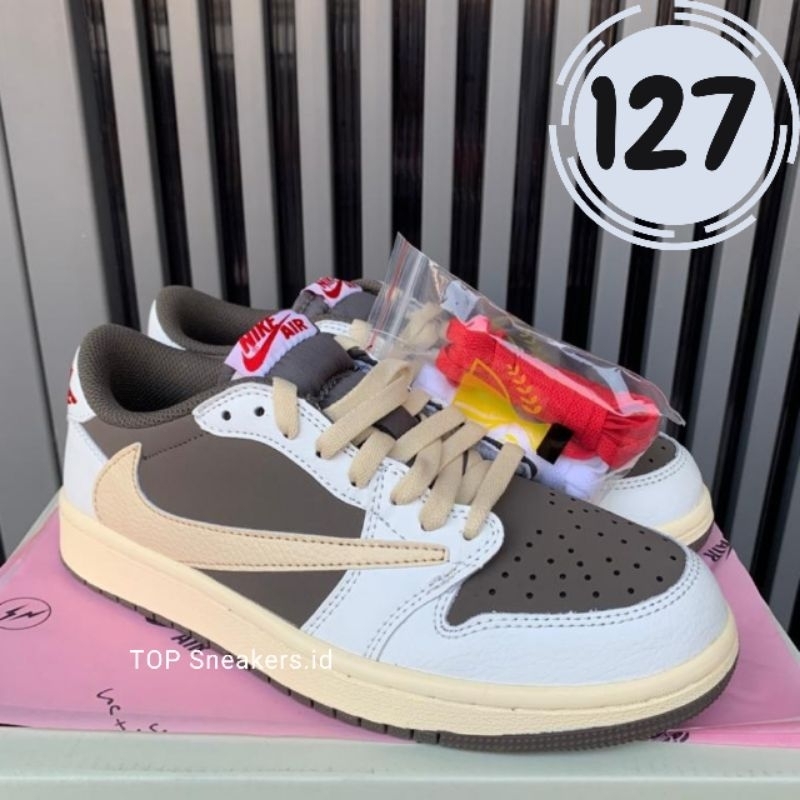 127. SEPATU PRIA SNEAKERS NK A1R JORDAN CHOCO WHITE N62