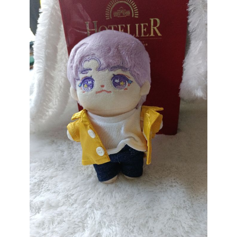 plush doll NCT 127 WayV finger doll mascot mini with tag kun Taeyong yangyang import purple hair wit