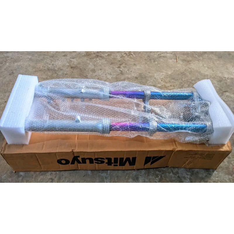 SHOCK NINJA R PNP HONDA CB 100 GL100 GLPRO MEGAPRO TIGER AS BLUE / PELANGI SUSPENSI EMPUK ORIBARU