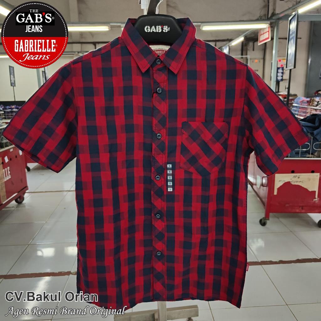 Kemeja Pria Gab's Original Size S Slimfit - LB02865GS SLM