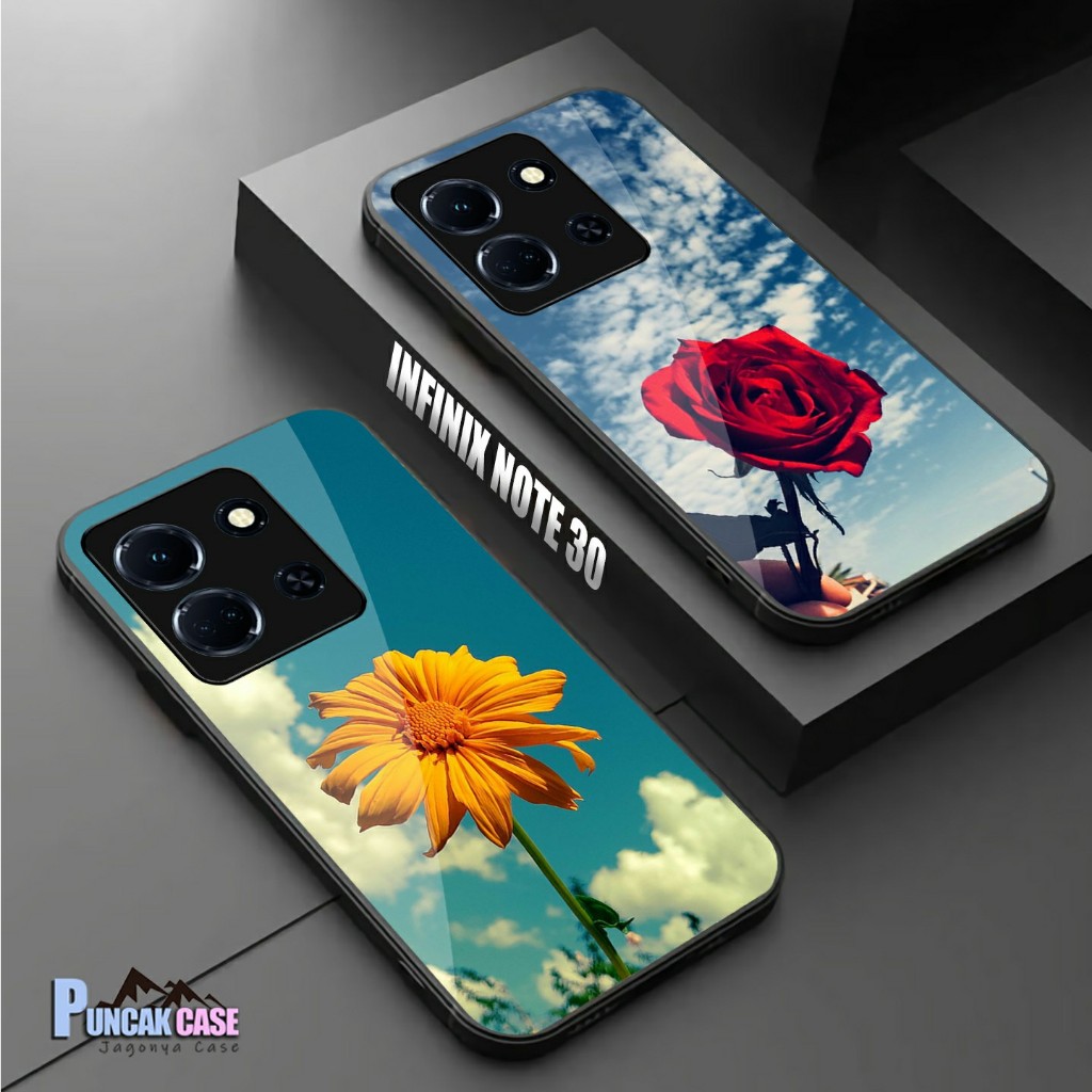 Softcase Glass Kaca INFINIX NOTE 30/30 PRO Terbaru 2023 (A556) PELINDUNG HANDPHONE - AKSESORIES HAND