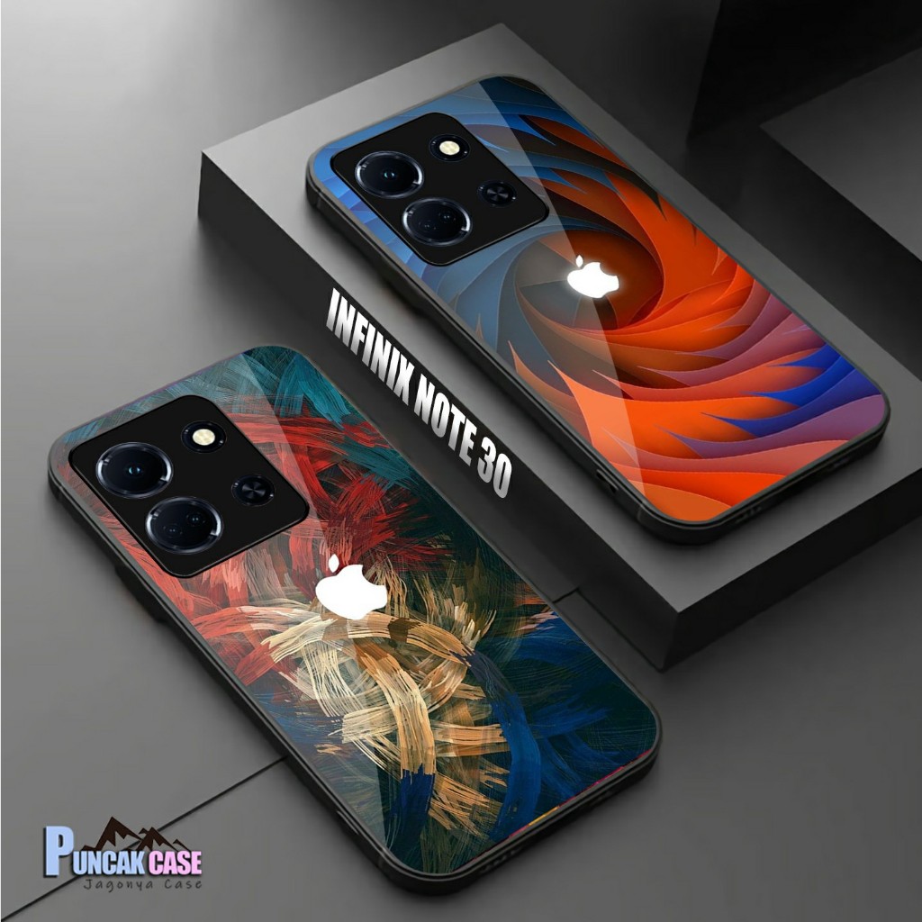 Softcase Glass Kaca INFINIX NOTE 30/30 PRO Terbaru 2023 (A558) PELINDUNG HANDPHONE - AKSESORIES HAND