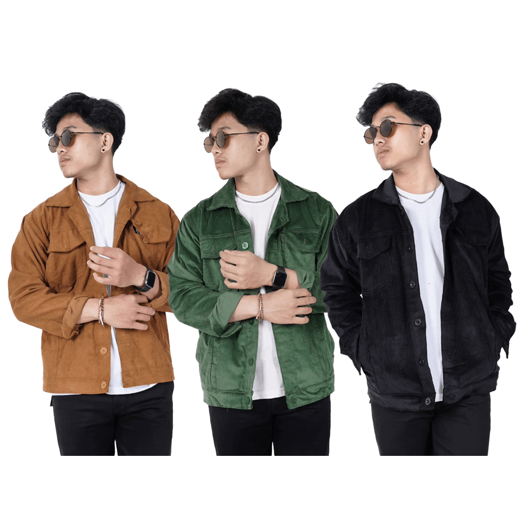 Jacket Trucker Corduroy Jacket | Jacket Coduroy Pocket Premium | Trucker Coduroy Jacket Kekinian (UN