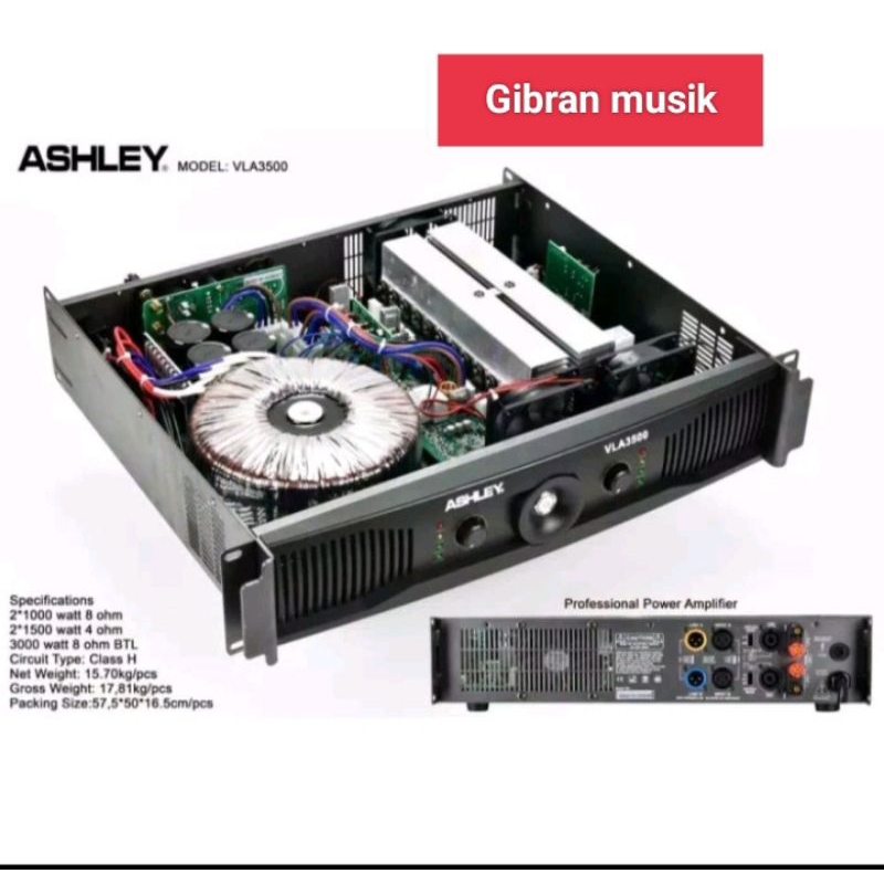 Power Ashley VLA3500 Oryginal Amplifier CLASS H