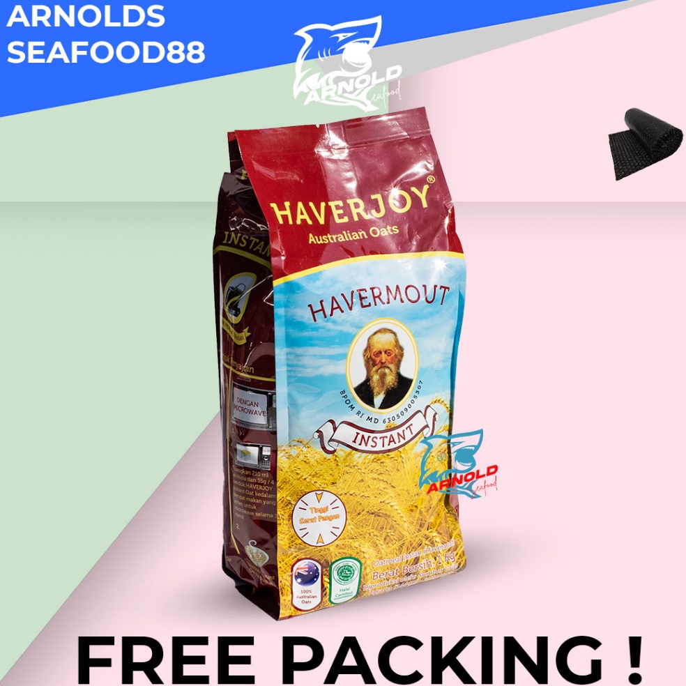 

➱ Haverjoy Havermout Australian Oats INSTANT 1 KG / oat australia 1 kg / havermout INSTANT / havermout 1kg Model Baru ⌒O⌒