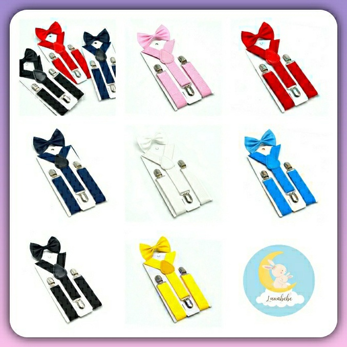 [✲R91$] Suspender Dewasa Pria Suspender Anak Laki Laki Cowok , Dasi Kupu / Suspender Tali Jojon Susp