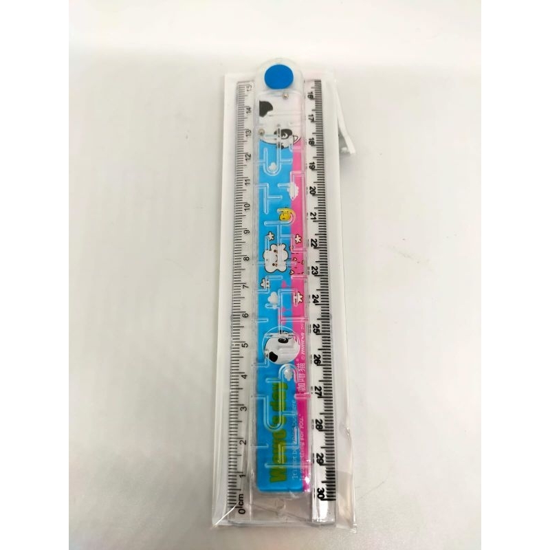 

PENGGARIS LIPAT 30 CM + MAINAN LABIRIN GAME BALL GARISAN RULER LIPAT FANCY