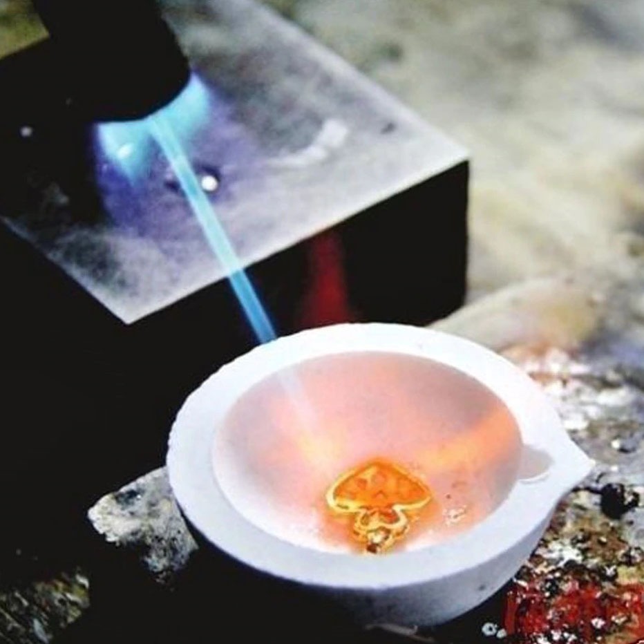 Wadah Leleh High Temperature Quartz Melting Bowl / Mangkok Mangkuk Tempat Peleleh Melelehkan Lebur L